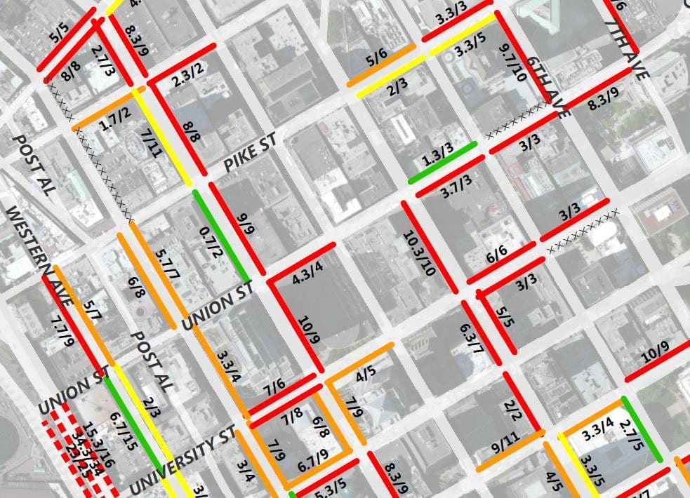 Kort af San Francisco 2 klukkustund bílastæði