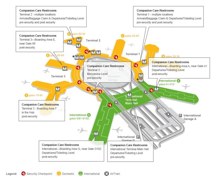 SFO terminal 3 hliðið kort