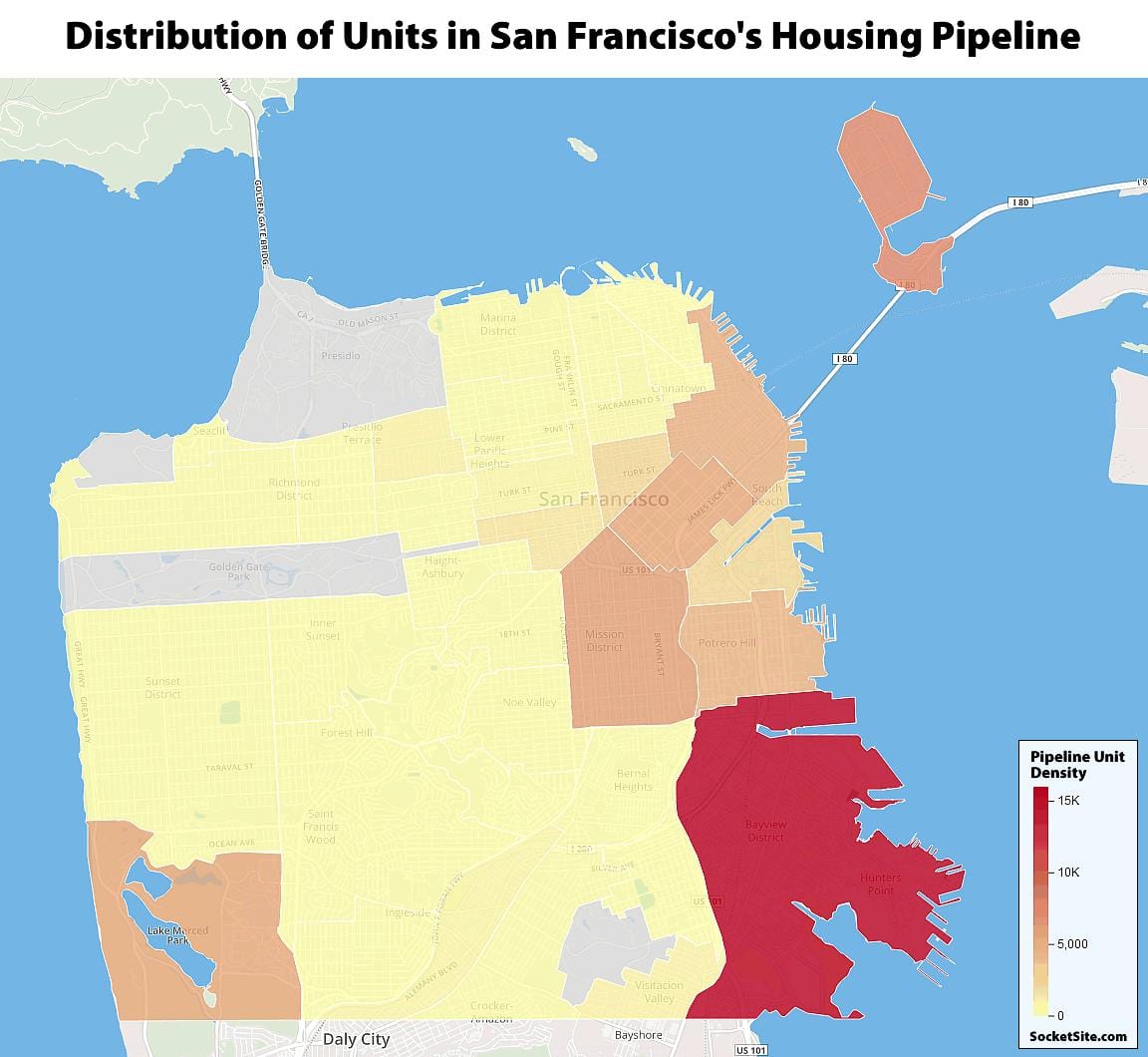 San Francisco opinbera húsnæði kort