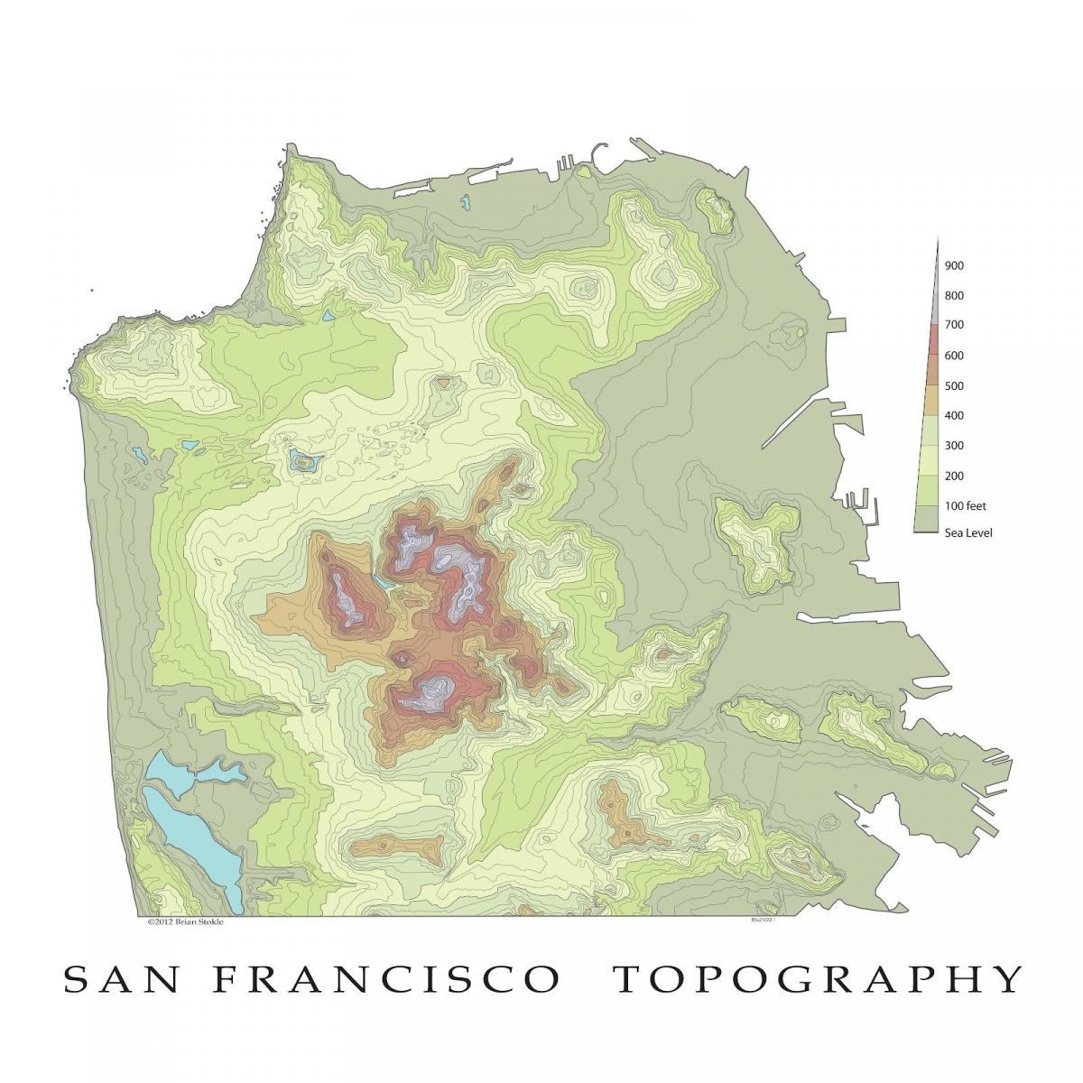 San Francisco landslaginu kort
