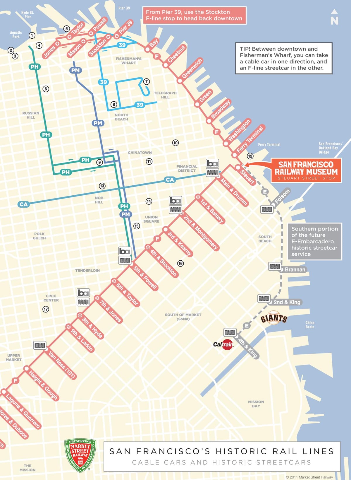 Kort af bíl snúru leið San Francisco ca