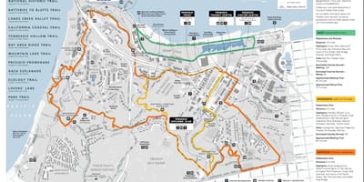 Kort af San Francisco-brúnni