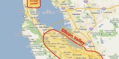 Silicon valley kort 2016