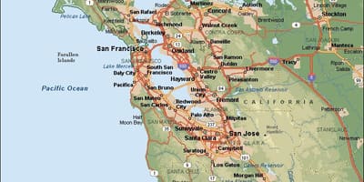 SF bay kort
