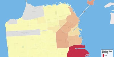 San Francisco opinbera húsnæði kort