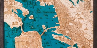 Kort af San Francisco tré