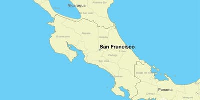 Kort af San Francisco um heiminn