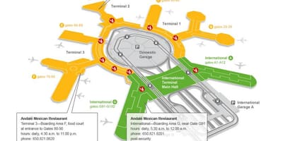 SFO terminal 2 hliðið kort
