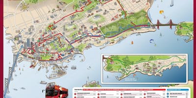 Stór strætó kort San Francisco