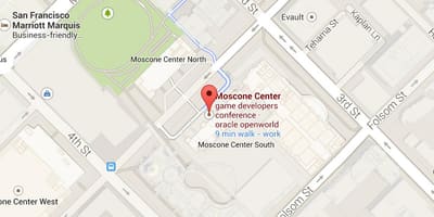 Kort af tölvusýninguna San Francisco